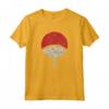 HapTiger Shippuden Sasuke Uchiha Simbolo Distressed Maglietta - T-shirt Ufficiale Naruto - Ideale per Fan di Anime e Manga