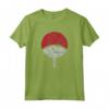 HapTiger Shippuden Sasuke Uchiha Simbolo Distressed Maglietta - T-shirt Ufficiale Naruto - Ideale per Fan di Anime e Manga