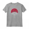 HapTiger Shippuden Sasuke Uchiha Simbolo Distressed Maglietta - T-shirt Ufficiale Naruto - Ideale per Fan di Anime e Manga