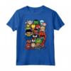 HapTiger Heroes And Villains Team Kawaii Maglietta - Officially Licensed Apparel for Fans