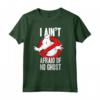 HapTiger I Ain't Afraid Of No Ghost Bold Text Maglietta - Officially Licensed Apparel for Ghostbusters Fans