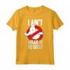 HapTiger I Ain't Afraid Of No Ghost Bold Text Maglietta - Officially Licensed Apparel for Ghostbusters Fans