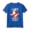 HapTiger I Ain't Afraid Of No Ghost Bold Text Maglietta - Officially Licensed Apparel for Ghostbusters Fans