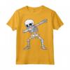 Dabbing Scheletro Halloween Costume Divertente Raccapricciante Ragazzi Bambini - Maglietta Dab per Ballerini Scheletri - Ideale per Feste a Tema Ghoulish