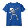 Dabbing Scheletro Halloween Costume Divertente Raccapricciante Ragazzi Bambini - Maglietta Dab per Ballerini Scheletri - Ideale per Feste a Tema Ghoulish