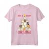 Maglietta Natalizia con Scritta «Merry Catmas» a Forma di Gatto - Abbigliamento Gatto Natale Divertente - Meow Natale e Felice Anno Nuovo 2023