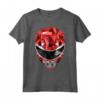 HapTiger Red Ranger Polygon Helmet Maglietta - Officially Licensed Apparel 20HBPR00117A-001 - Unleash the Power