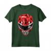 HapTiger Red Ranger Polygon Helmet Maglietta - Officially Licensed Apparel 20HBPR00117A-001 - Unleash the Power