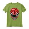 HapTiger Red Ranger Polygon Helmet Maglietta - Officially Licensed Apparel 20HBPR00117A-001 - Unleash the Power
