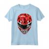 HapTiger Red Ranger Polygon Helmet Maglietta - Officially Licensed Apparel 20HBPR00117A-001 - Unleash the Power