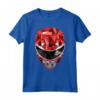 HapTiger Red Ranger Polygon Helmet Maglietta - Officially Licensed Apparel 20HBPR00117A-001 - Unleash the Power