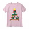 Kawaii Christmas Albero di Natale con Sushi Giapponese Maglietta - Ideale per gli Amanti del Cibo Giapponese e dello Stile Kawaii