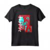 HapTiger Shippuden Itachi Blu e Rosso Maglietta - Maglietta Ufficiale Naruto - Ideale per Fan di Anime e Amanti della Cultura Giapponese