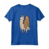 Bradipo su Lama - Divertente Maglietta Regalo per Amanti dei Bradipi e dei Cavalli - Carino Design per Bambini