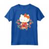 Hello Kitty Capodanno lunare - Maglietta con Licenza Ufficiale HapTiger - Ideale per Appassionati di Hello Kitty