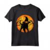 Halloween Spaventoso Gatto Nero - Costume Divertente per Ragazzi, Ragazze e Bambini - Vintage Tee con Cappello da Strega