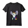 Donna Manly Unicorn Bodybuilding Muscle Allenamento Divertente Maglietta con Collo a V - Ideale per Bodybuilder e Sportivi - Regalo Unico per Uomo, Donna e Bambini