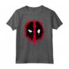 HapTiger Deadpool Paint Splatter Logo Maglietta - Official Marvel Licensed Apparel for Fans