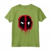 HapTiger Deadpool Paint Splatter Logo Maglietta - Official Marvel Licensed Apparel for Fans