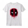 HapTiger Deadpool Paint Splatter Logo Maglietta - Official Marvel Licensed Apparel for Fans