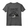I Hate Morning People And Mornings And People - Vintage-panda Maglietta Divertente e Sarcastica - Regalo per Compleanni e Natale