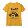 I Hate Morning People And Mornings And People - Vintage-panda Maglietta Divertente e Sarcastica - Regalo per Compleanni e Natale
