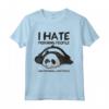 I Hate Morning People And Mornings And People - Vintage-panda Maglietta Divertente e Sarcastica - Regalo per Compleanni e Natale