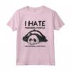 I Hate Morning People And Mornings And People - Vintage-panda Maglietta Divertente e Sarcastica - Regalo per Compleanni e Natale