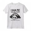 I Hate Morning People And Mornings And People - Vintage-panda Maglietta Divertente e Sarcastica - Regalo per Compleanni e Natale