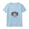 Star Wars Cartoon Princess Leia I Love You Maglietta con Collo a V - Official Merchandise for Women, Men, Boys, Girls - Matching Couples Shirts