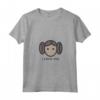 Star Wars Cartoon Princess Leia I Love You Maglietta con Collo a V - Official Merchandise for Women, Men, Boys, Girls - Matching Couples Shirts