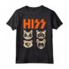 Hiss Funny Cats Kittens Rock Rockin Maglietta - Unique Cat Lover Tee for Punk Rock Enthusiasts