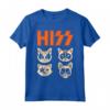 Hiss Funny Cats Kittens Rock Rockin Maglietta - Unique Cat Lover Tee for Punk Rock Enthusiasts