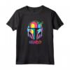 Star Wars The Mandalorian Mando Helmet Neon Maglietta - Official Merchandise for Men, Women, Boys, and Girls