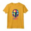 Star Wars The Mandalorian Mando Helmet Neon Maglietta - Official Merchandise for Men, Women, Boys, and Girls