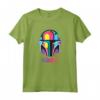 Star Wars The Mandalorian Mando Helmet Neon Maglietta - Official Merchandise for Men, Women, Boys, and Girls