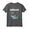 Sharkasm Sarcasmus e Squalo Vegetariano - Maglietta Divertente con Citazioni - Regalo Unico per Uomini, Donne e Bambini