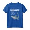 Sharkasm Sarcasmus e Squalo Vegetariano - Maglietta Divertente con Citazioni - Regalo Unico per Uomini, Donne e Bambini