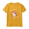 Promoted To Middle Sister - Pony Rosa Cuori & Rainbow Stars Maglietta per la Futura Sorella Maggiore - Ideale per Annuncio Speciale