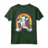 Dabbing Unicorn Shirt Girls Kids Women - Rainbow Maglietta for Unicorn Birthday Party - Cool Dab Unicorn Design