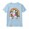 Dabbing Unicorn Shirt Girls Kids Women - Rainbow Maglietta for Unicorn Birthday Party - Cool Dab Unicorn Design