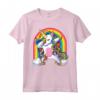 Dabbing Unicorn Shirt Girls Kids Women - Rainbow Maglietta for Unicorn Birthday Party - Cool Dab Unicorn Design