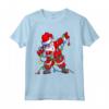 Natale Dabbing Santa - Maglietta Uomo Bambini Ragazzi - Ideale Regalo di Natale con Luci Albero