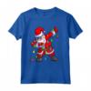 Natale Dabbing Santa - Maglietta Uomo Bambini Ragazzi - Ideale Regalo di Natale con Luci Albero
