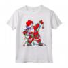 Natale Dabbing Santa - Maglietta Uomo Bambini Ragazzi - Ideale Regalo di Natale con Luci Albero