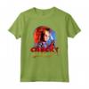 HapTiger Chucky Wanna Play Creepy Portrait Maglietta - Merchandise Ufficiale con Licenza - Ideale per Fan di Film Horror
