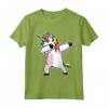 Divertente Dabbing Unicorn Shirt - Maglietta Unicorno Tamponato Regali per Ragazze e Ragazzi - Ideale per Compleanno e Anniversario
