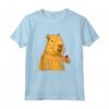 Capybara Mangiare Maglietta - Regalo Divertente per Natale e Compleanno - Ideale per Uomini, Donne e Bambini