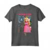 HapTiger Peach She Can Do Anything Poster Maglietta - Official Mario Bros. Princess Peach T-shirt for Men, Women, Boys, Girls - Nintendo Videogame Apparel