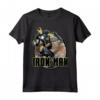 HapTiger Iron Man Epic Landing Shakes The World Badge Maglietta - Official Marvel Apparel 15MARV617